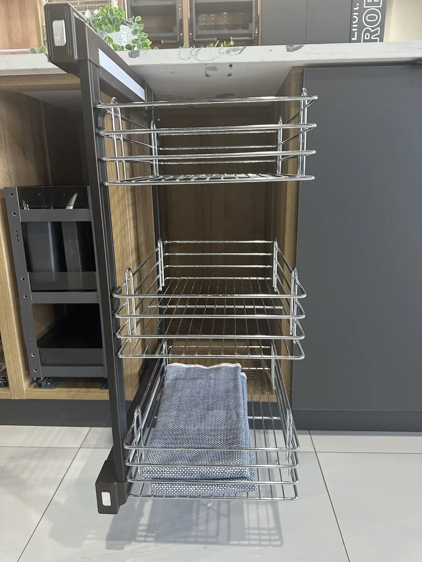 LIMA Pull-Out 3 Tier Basket | Milano Hardware and Interiors
