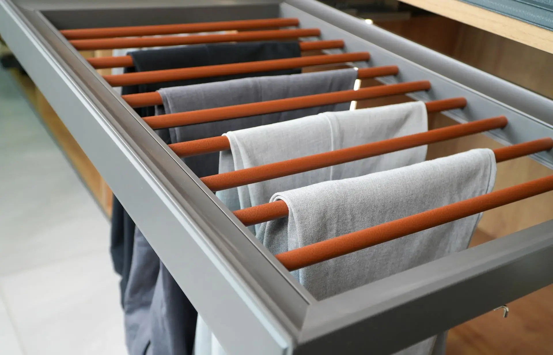 ATHENS Pull-Out Trouser Rack-Milano Hardware and Interiors