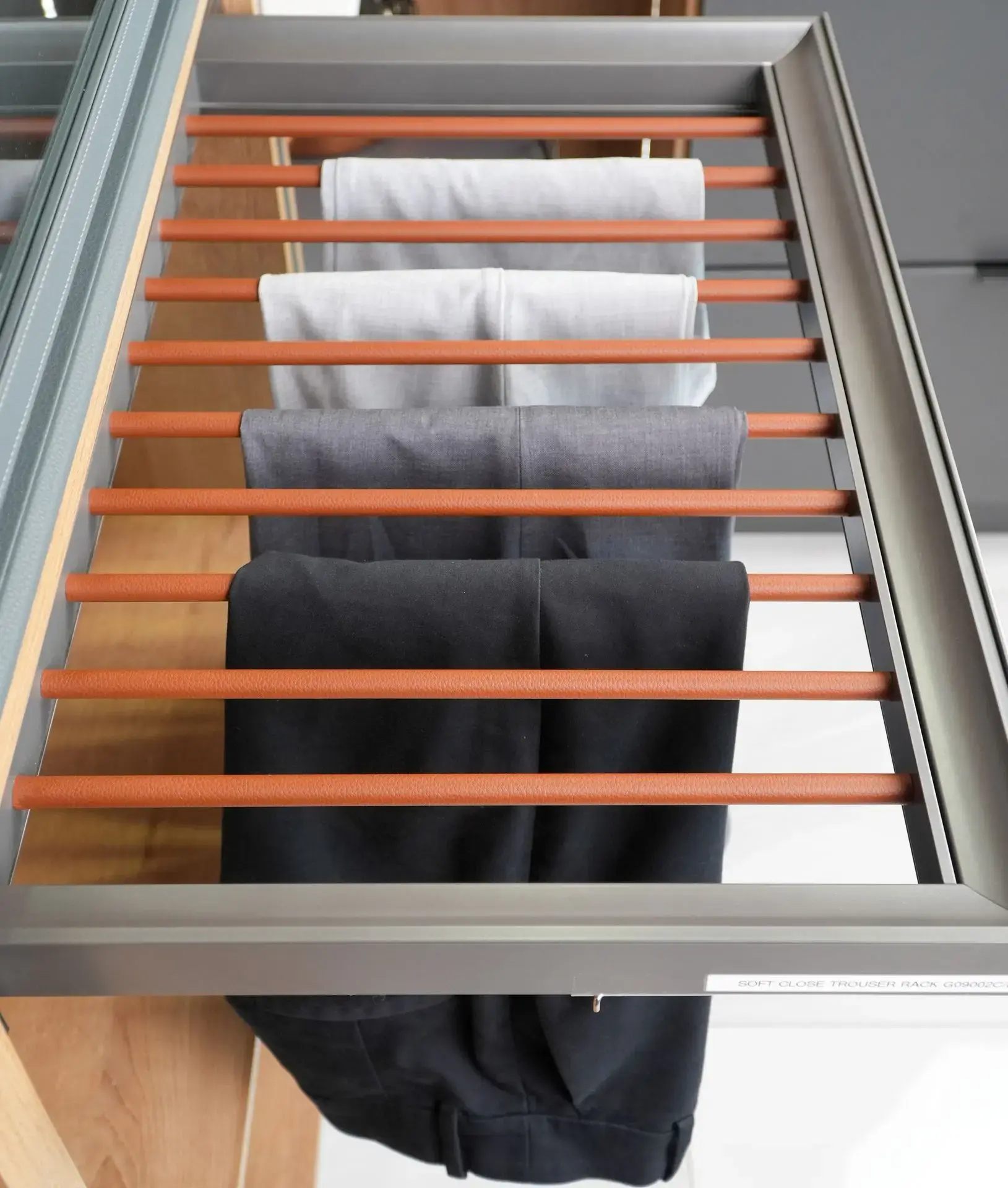 ATHENS Pull-Out Trouser Rack-Milano Hardware and Interiors
