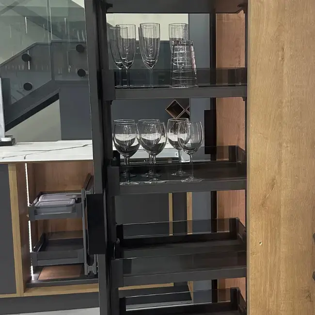 AGRA Pull-Out Pantry Cabinet-Milano Hardware and Interiors