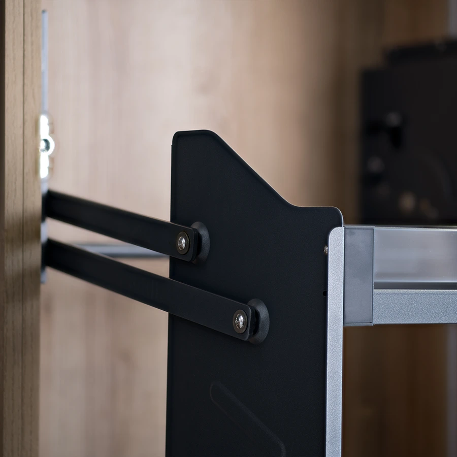 LISBON Pull Down Cabinet Organizer-Milano Hardware and Interiors