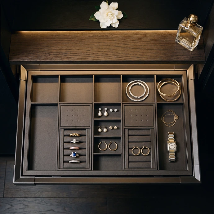 CANMORE Leather Jewelry Organizer-Milano Hardware and Interiors