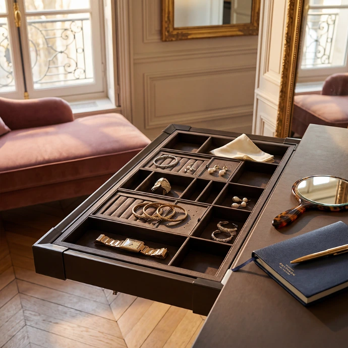 CANMORE Leather Jewelry Organizer-Milano Hardware and Interiors