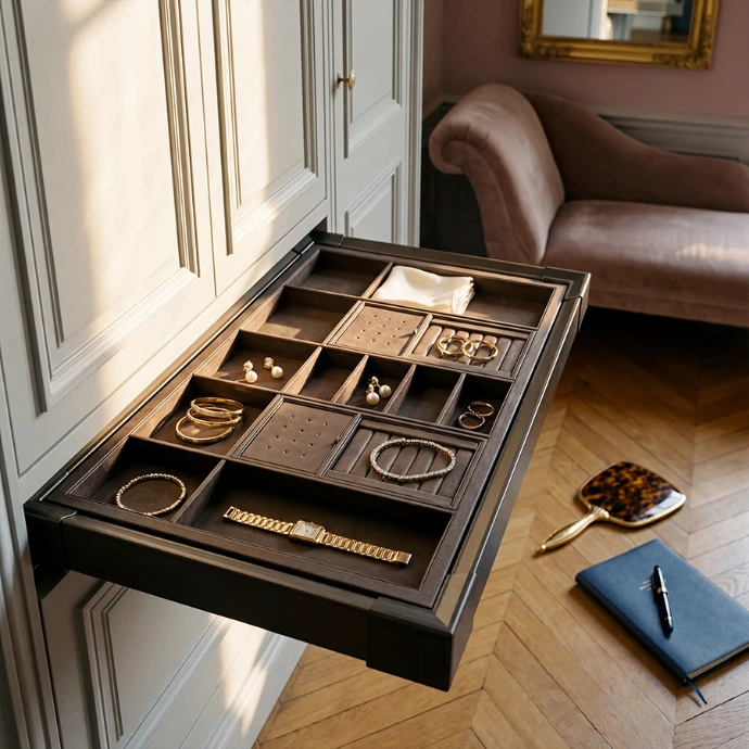 CANMORE Leather Jewelry Organizer-Milano Hardware and Interiors
