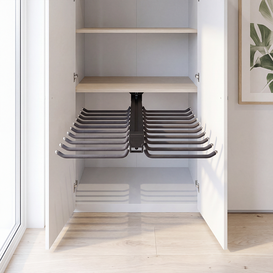 CAPE Pull-Out Double Trouser Hanger-Milano Hardware and Interiors