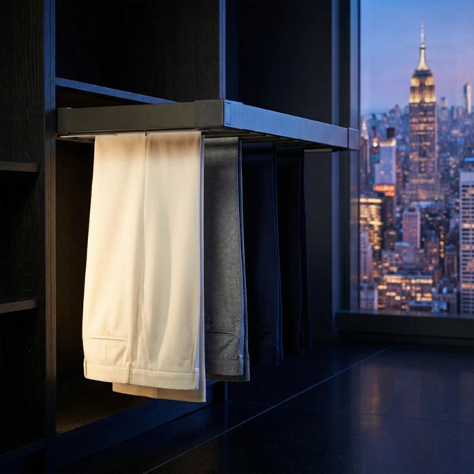 ATHENS Pull-Out Trouser Rack-Milano Hardware and Interiors