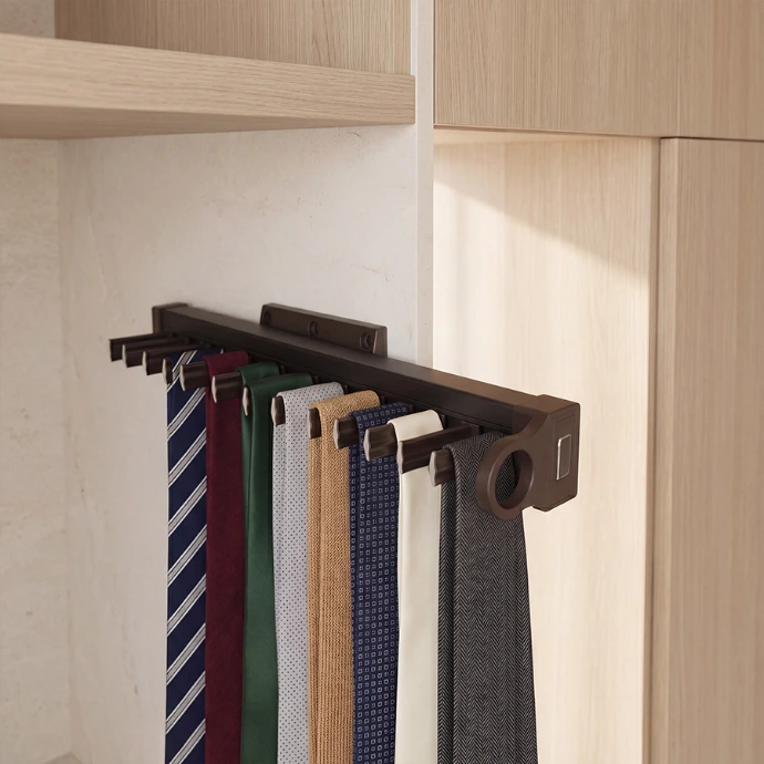 SIPOO Pull-Out Belt & Tie Rack