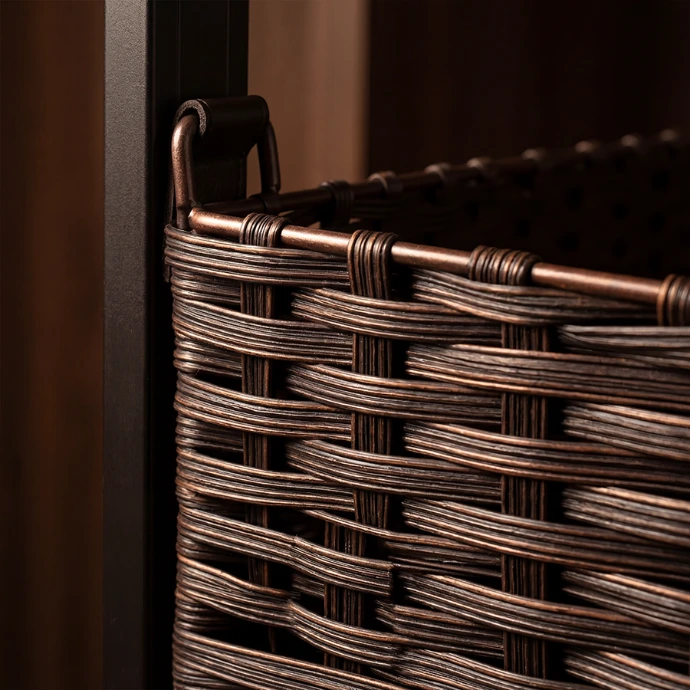 RYIV Pull-Out 3 Tier Rattan Basket | Milano Hardware and Interiors