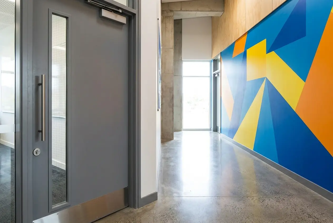 Metal Door with Glass