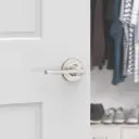 Weiser Casey Round Lever-Dummy Satin Nickel
