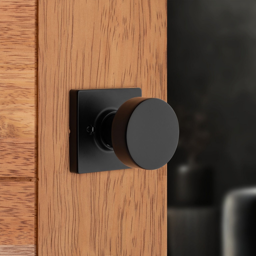 Weiser Cambie Square Knob-Dummy Matte Black