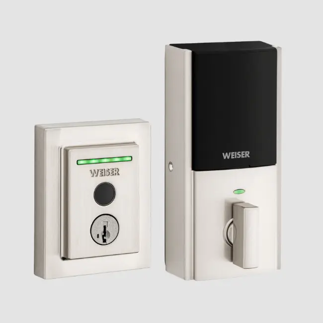 Weiser Halo Smart Lock Finger Print Wifi-Satin Nickel