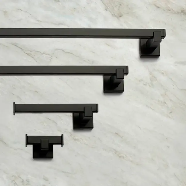 Taymor 1948 Square Paper Holder-Matte Black