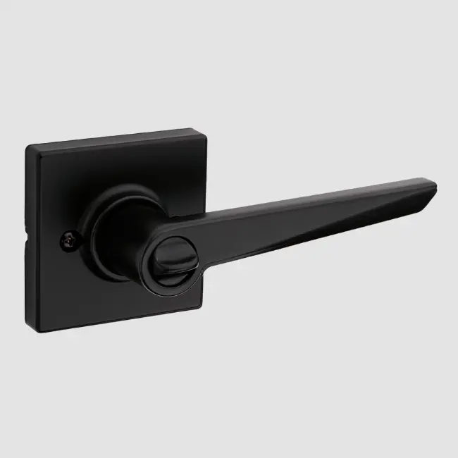 Weiser Tristan Square Lever-Privacy Matte Black