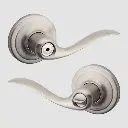 Weiser Toluca Round Lever-Privacy Satin Nickel