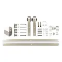 Stazz Barn Door Track & Hardware Front Mount-Satin Nickel