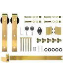 Stazz Barn Door Track & Hardware Front Mount-Gold