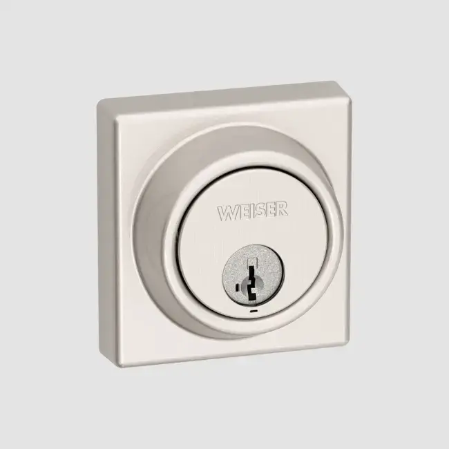 Weiser Key Control Square Deadbolt (Satin Nickel C-15).webp