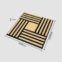 Stazz Acoustic Wood Wall Panel 2x2 FT-White Oak