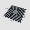 Stazz Acoustic Wood Wall Panel 2x2 FT-Black Oak