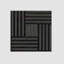 Stazz Acoustic Wood Wall Panel 2x2 FT-Black Walnut