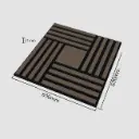 Stazz Acoustic Wood Wall Panel 2x2 FT-Black Walnut
