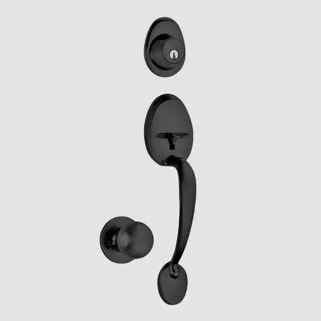Taymor Madera Handleset (Matte Black C-19, Capri Knob Interior Trim) (2).webp
