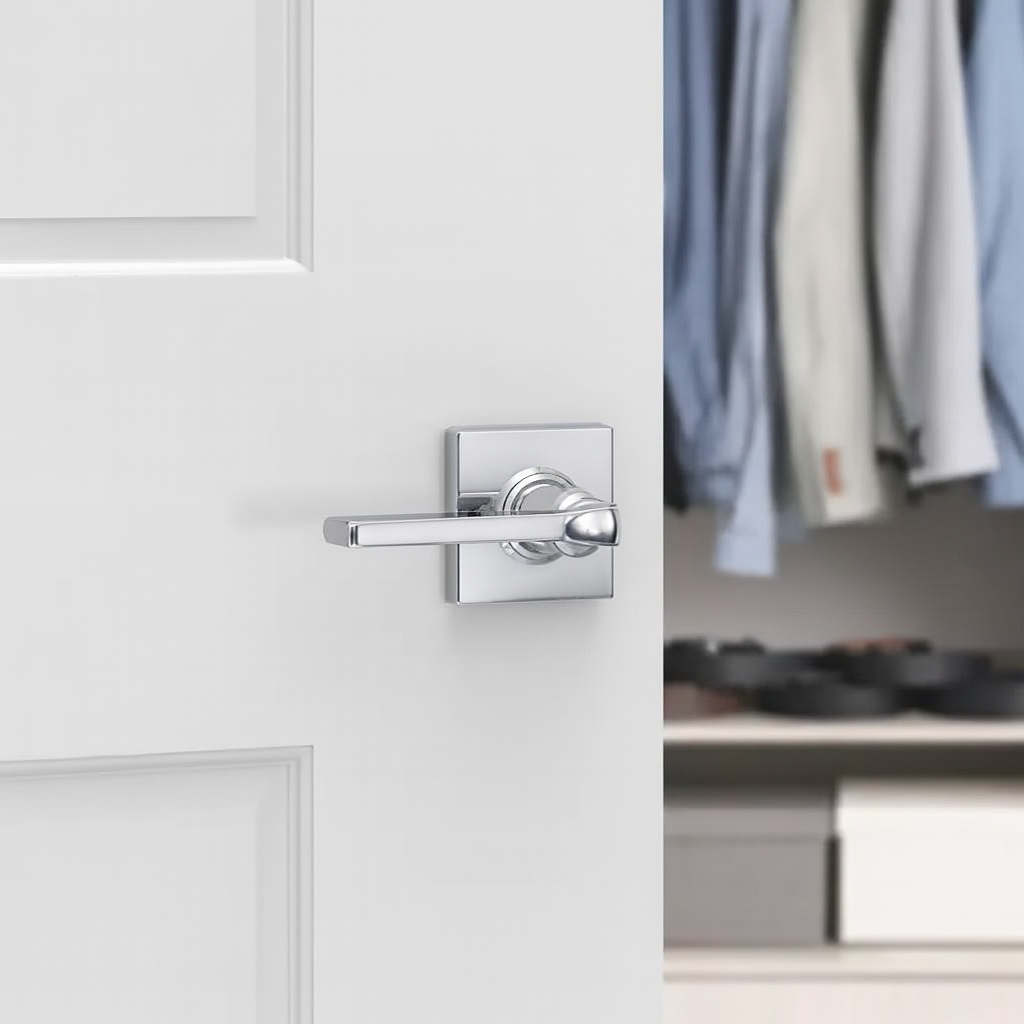 Weiser Casey Square Lever-Dummy Pol Chrome