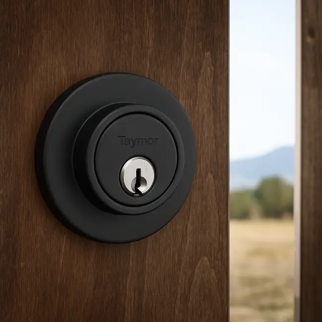 Taymor Deadbolt Round (Matte Black C-19).webp