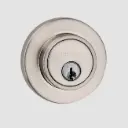 Taymor Deadbolt Round Satin Nickel-Milano Hardware and Interiors.webp