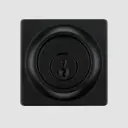 Weiser Elements Square Deadbolt Front View-Matte Black C-19.webp
