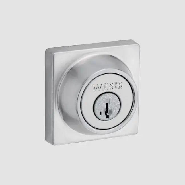 Weiser Elements Square Deadbolt -Pol Chrome C-26.webp