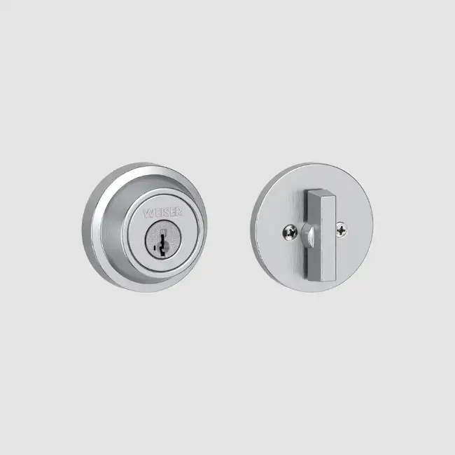 Weiser Elements Round Deadbolt-Pol Chrome C-26.webp