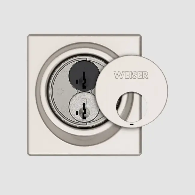 Weiser Key Control Square Deadbolt-Satin Nickel.webp
