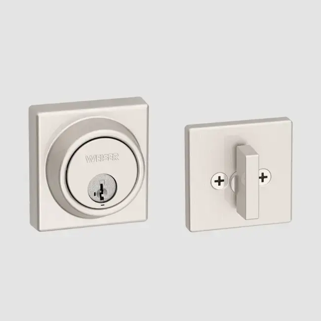 Weiser Key Control Square Deadbolt-Satin Nickel.webp