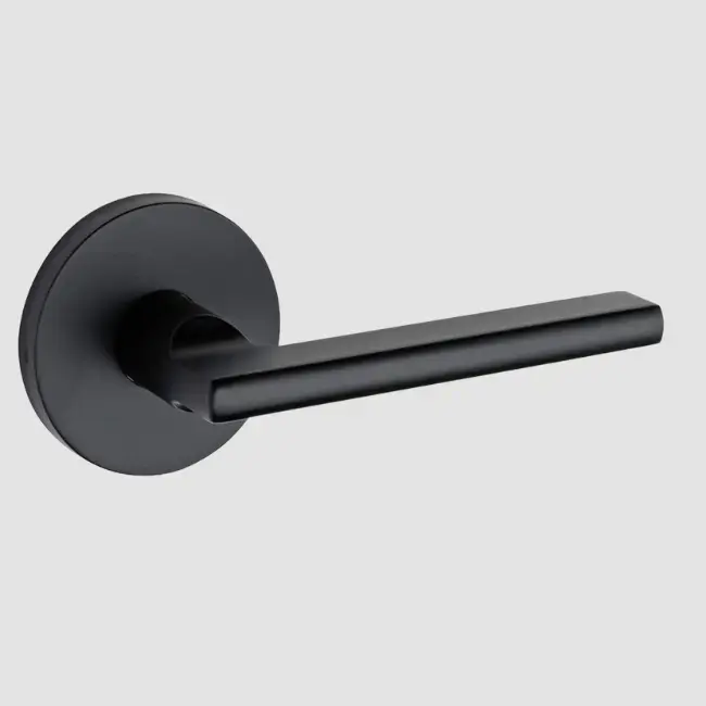Taymor Pace Line Round Lever-Dummy Matte Black.webp