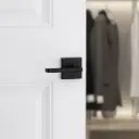 Stazz Rio Square Lever-Dummy Matte Black Door View.webp