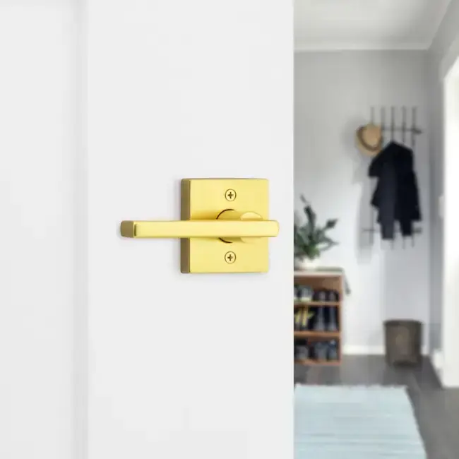 Stazz Rio Square Lever-Dummy Gold Door View.webp