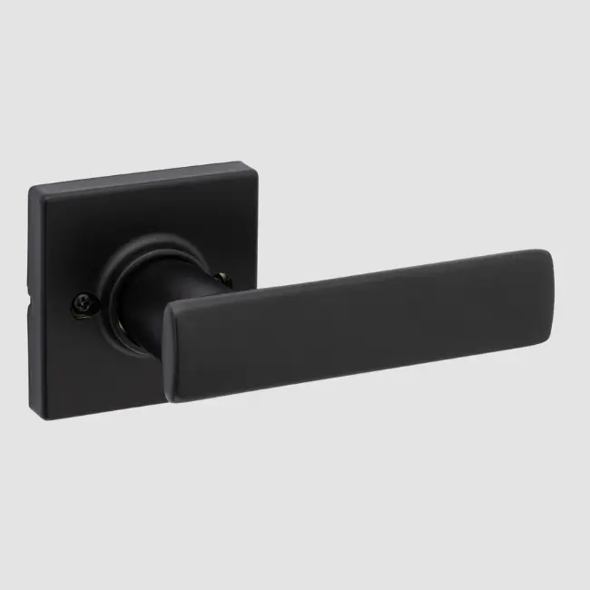 Weiser Breton Square Lever-Dummy Matte Black.webp