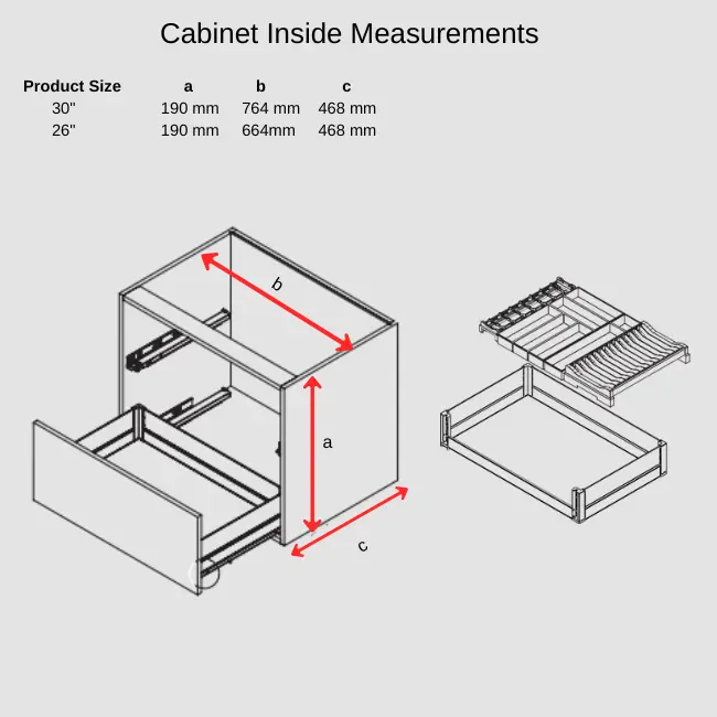 BARI Pull-Out Drawer Dish Organizer.webp
