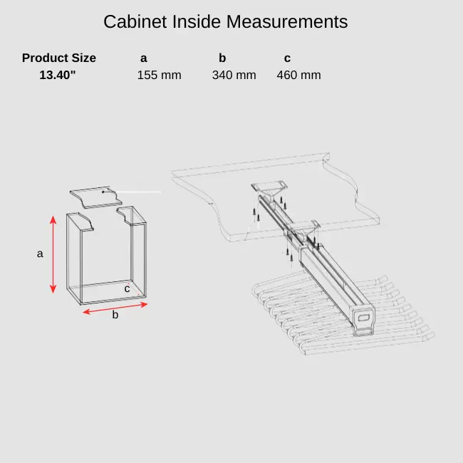 LAGAS Pull-Out Trouser Rack