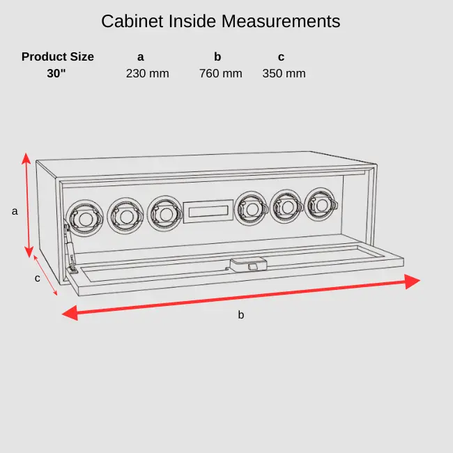 NAPLES 6pc Lockable Watch Winder