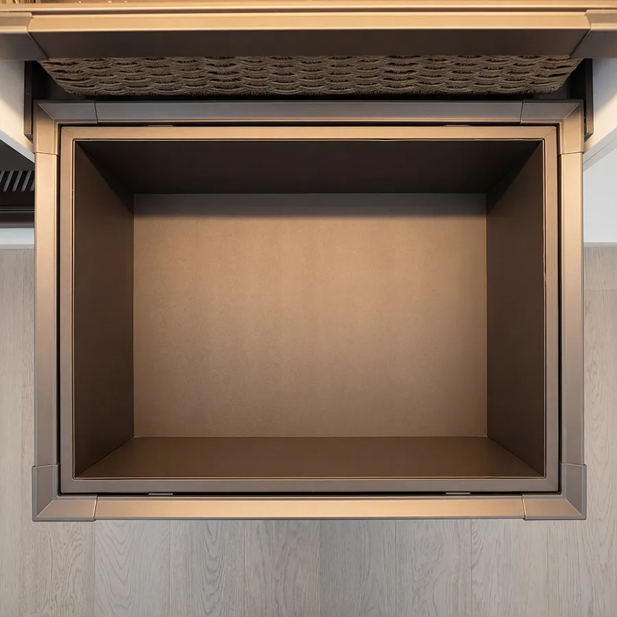 WARSAW Pull-Out Leather Drawer Basket2.webp