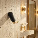 Florence Robe Hook - Matte Black - Gold _3.webp