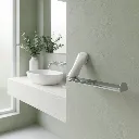 Florence Hand Towel Holder - White Chrome _3.webp