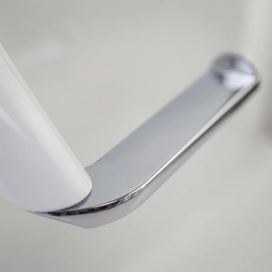 Florence Hand Towel Holder - White Chrome _4.webp