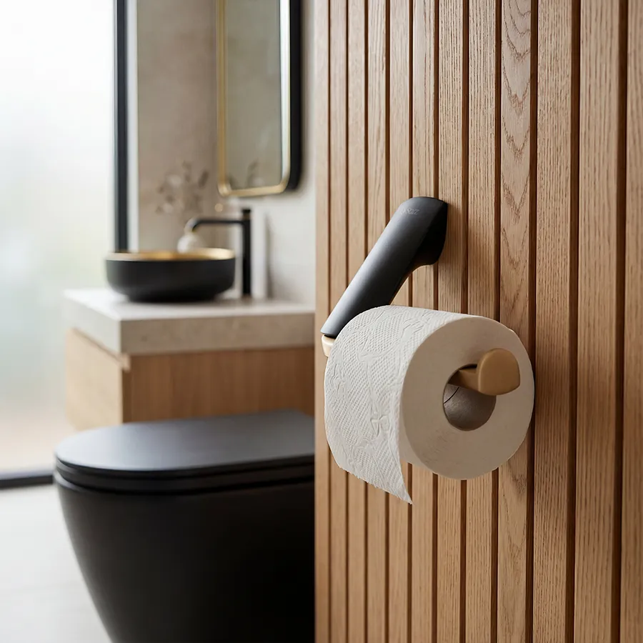 Florence - Toilet Paper Holder - White Chrome _1.webp