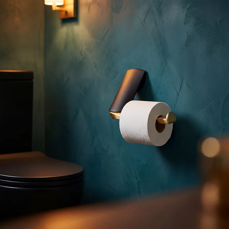 Florence - Toilet Paper Holder - White Chrome _4.webp