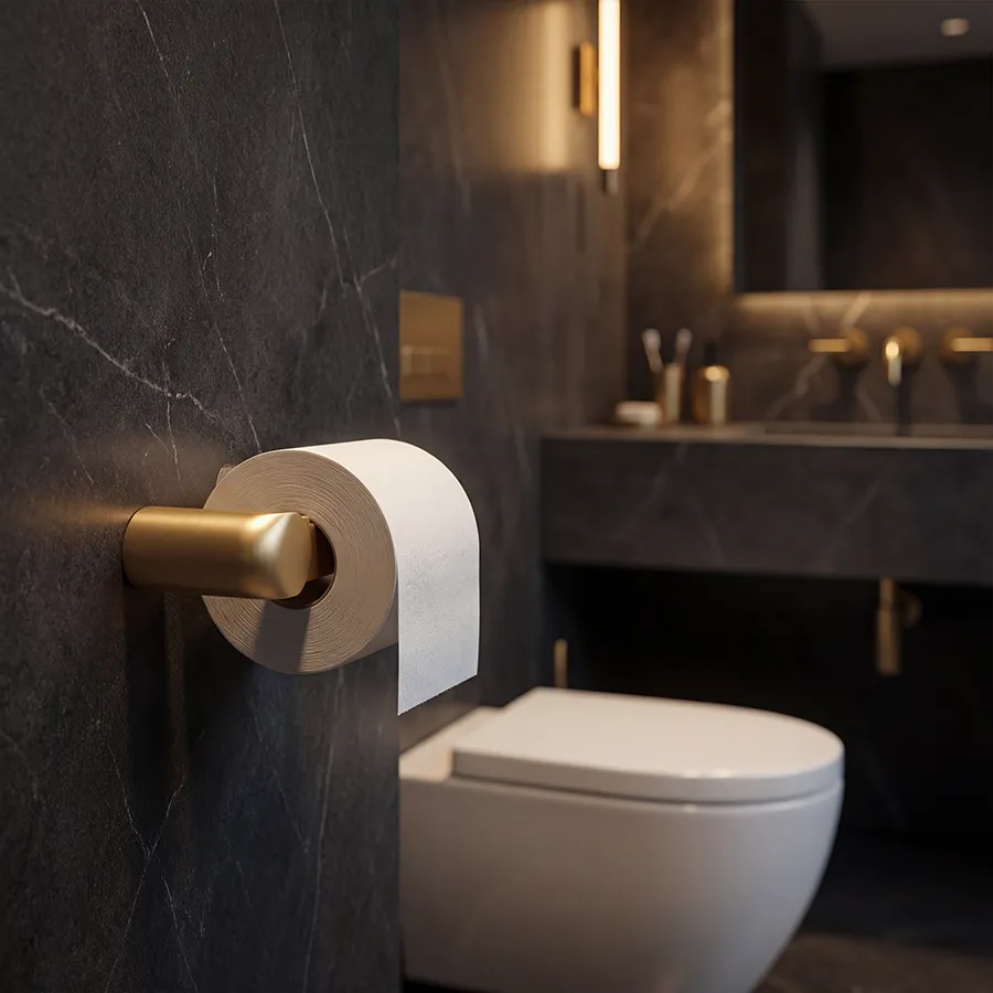 Vienna - Toilet Paper Holder - Matte Gold _1.webp