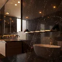 Florence Towel Bar - Matte Black Matte Gold _2.webp